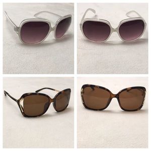 BUNDLE OF OVERSIZED SUNGLASSES (2)